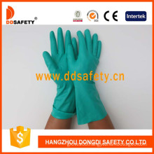 Green Nitrile Gloves, Industry Gloves with Unlined, Straight Cuff (DHL446)